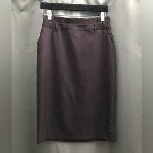 Banana Republic purple pencil midi skirt size 0 Petite